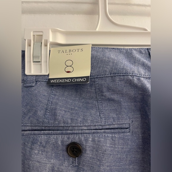 Talbots Women’s Weekend Chinos in Chambray Size 8-NWT - Picture 5 of 7